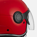 Argentario Visor Jet Helmet - Red