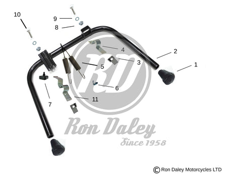 Vespa PX/T5 Centre Stand Assembly