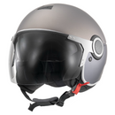 Argentario Visor Jet Helmet - Duel Matt Grey