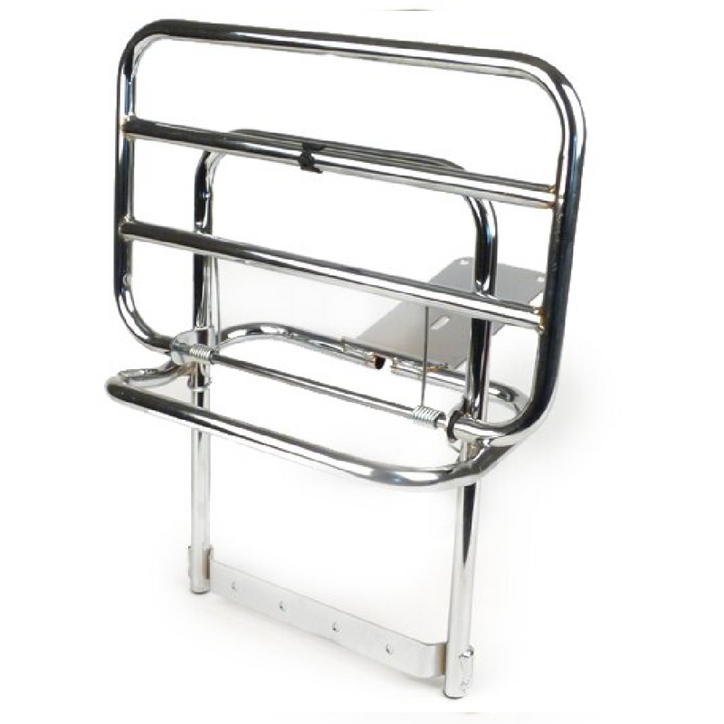 MOTO NOSTRA Vespa Chrome Rear Folding Rack PX, T5