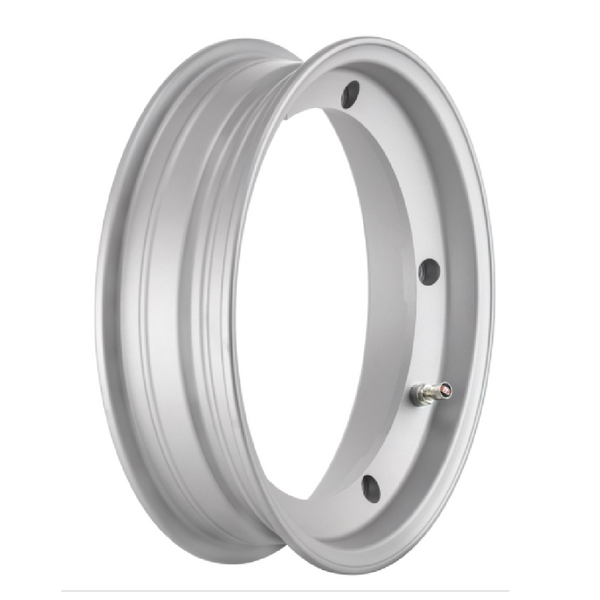 SIP Tubeless Rim - Matt Silver Vespa 50-125/, PV, ET3, PK, S, GT, TS, GL, GS, Sprint, Rally, PX, T5, Cosa, LML